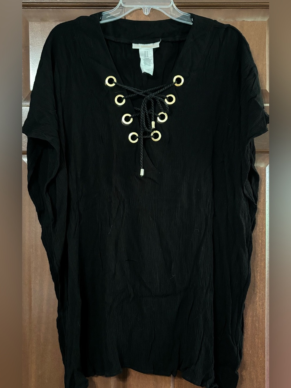 La Blanca black swim coverup size medium
